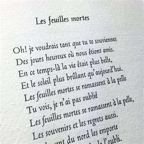 Les Feuilles Mortes - Autumn Leaves — Incline Press