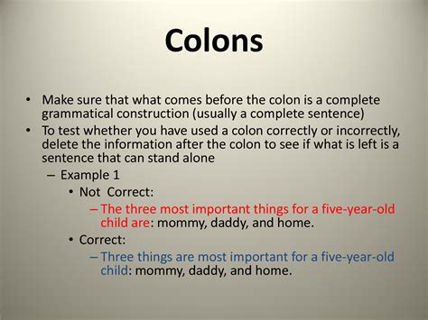 rule for colon use | Middle school language arts, Colon use, English ...