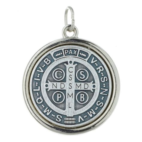 Saint Benedict Metal medallion diameter 1.5cm