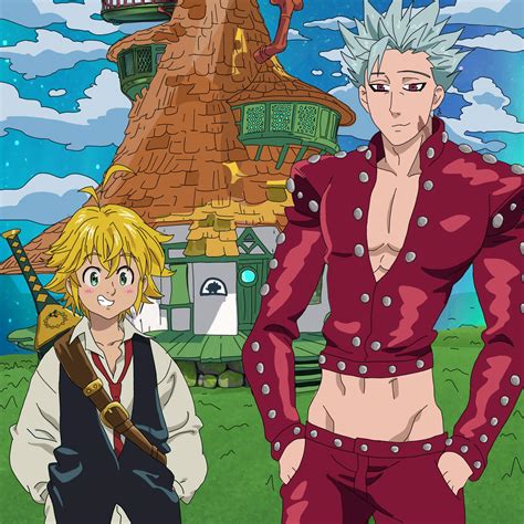 Meliodas and Ban artwork : r/SevenDeadlyins