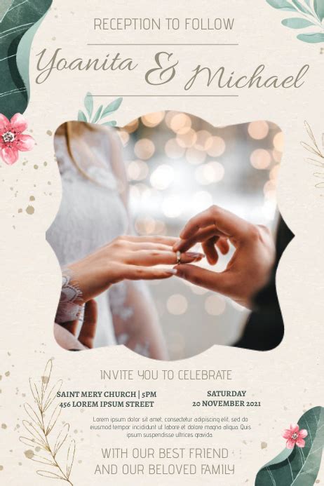 Wedding poster template | PosterMyWall