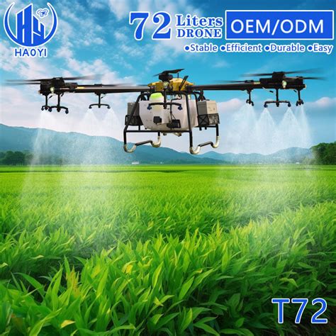 72L Remote Control GPS Drones Pest Control Agricultural Fumigate Drone for Fruit Tree Ochard ...