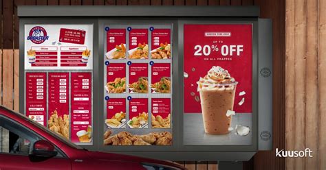 7 Ways of using Drive Thru Digital Signage Menu Boards for QSR