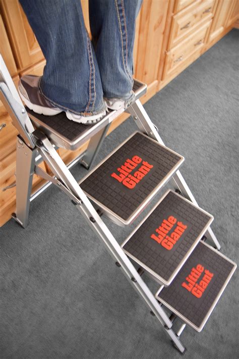 Little Giant Ladder Systems 10410BA Safety Step Ladder Four Step with ...