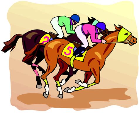 Printable Race Horse Clip Art