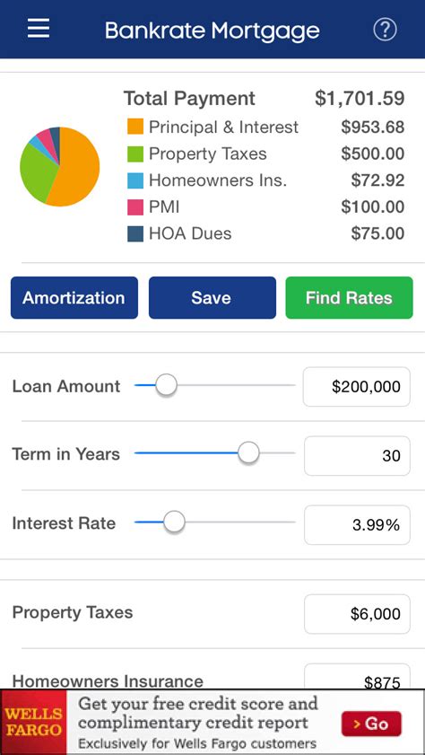 Mortgage Calculator & Mortgage Rates by Bankrate - appPicker