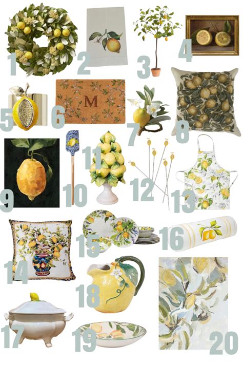 20 Lemon Themed Decor Finds - Ang Decorates