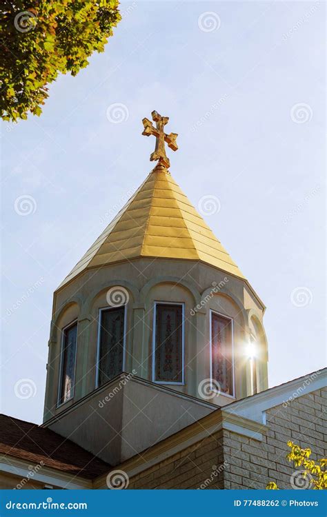 Apostolic Armenian Church Cross Sky Stock Photo - Image of church ...