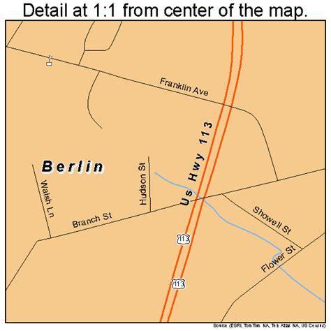 Berlin Maryland Street Map 2406800