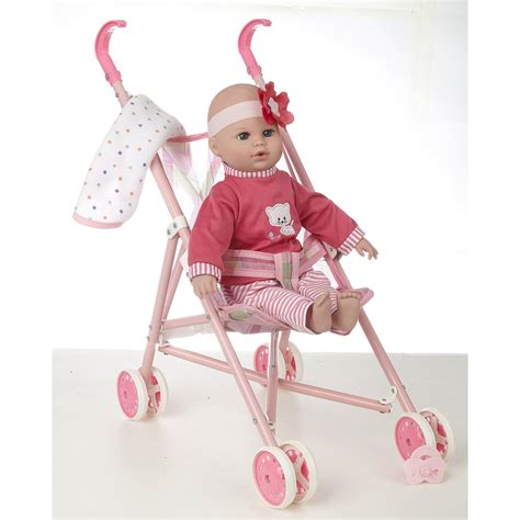 16" Baby Doll and Stroller Set - Walmart.com