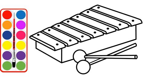 ️Xylophone Coloring Page Free Download| Gambr.co