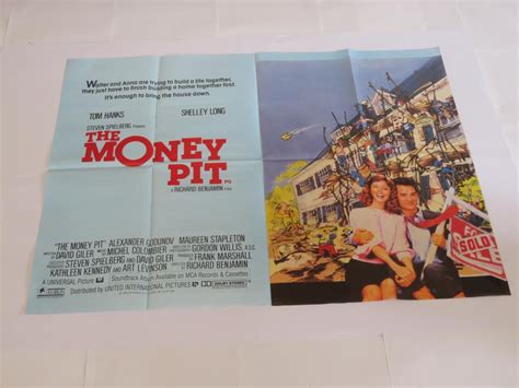 THE MONEY PIT | UK Quad | Original Movie Poster - looking at toys