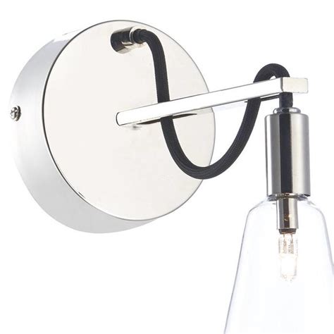 Industrial Cable Wall Light -Polished Nickel - Lightbox