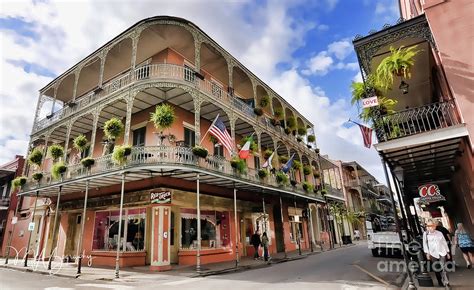 Balconies over Bourbon St Photograph by Melissa Hicks - Fine Art America