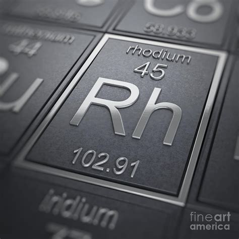 Rhodium Chemical Element Photograph by Science Picture Co - Pixels