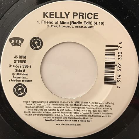 KELLY PRICE:FRIEND OF MINE(LABEL SIDE-A) | VINYL7 RECORDS | Flickr