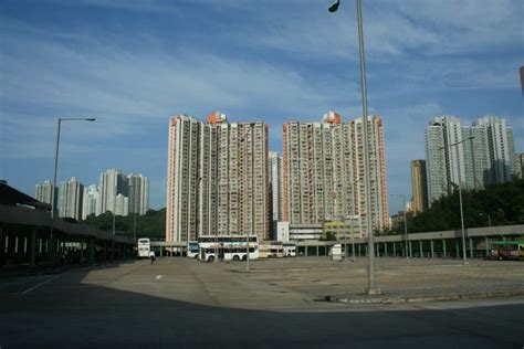 Tsing Yi Station Bus Terminus Editorial Stock Image - Image of downtown ...