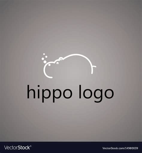 Hippo logo ideas design Royalty Free Vector Image | Logo design, Logo design creative, Trendy ...