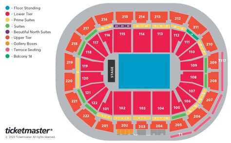 JLS - Premium Packages Seating Plan - Manchester Arena