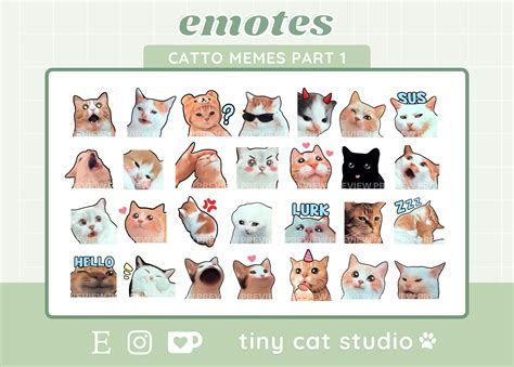 PACK Cat Memes Emote Bundle Funny Cats Kawaii Cats 28 | lupon.gov.ph