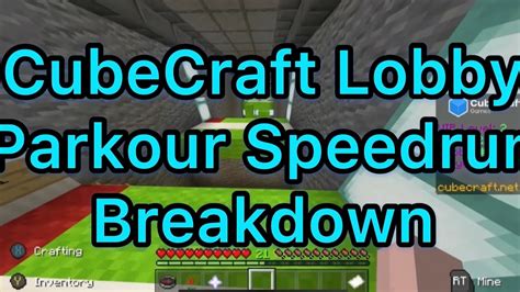 CubeCraft Lobby Parkour Speedrun Breakdown - YouTube