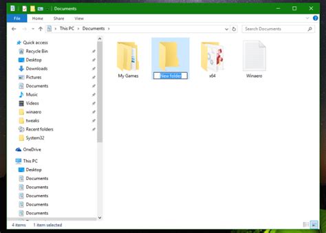 Change default New Folder name template in Windows 10