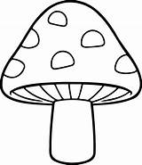 Premium Vector  Mushroom Illustration Black And White outline sketch template