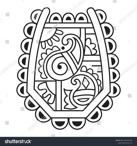 Kula Traditional Kula Outline Vector Drawing: Vector có sẵn (miễn phí ...