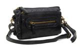 The Anita Three Way Crossbody Wristlet - Black – Ampere Creations