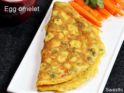 Omelette recipe | Egg omelet recipe - Swasthi's Recipes