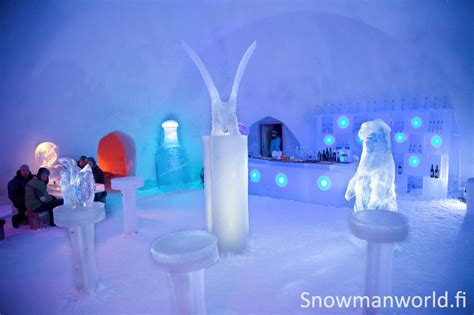 Snowman World Ice bar in Santa Claus Village in Rovaniemi in Lapland | Rovaniemi, Lapland, Finland