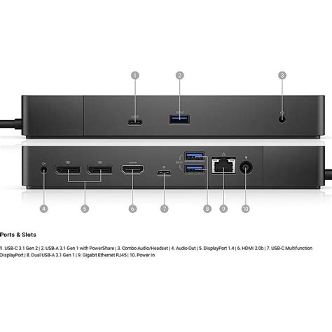 Best Buy: Dell Performance Dock WD19DC Black WD19DC