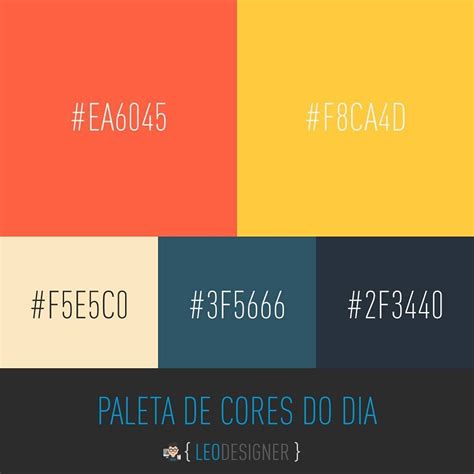 Paleta de Cores para o uso em aplicações web. #PaletadeCores # ...