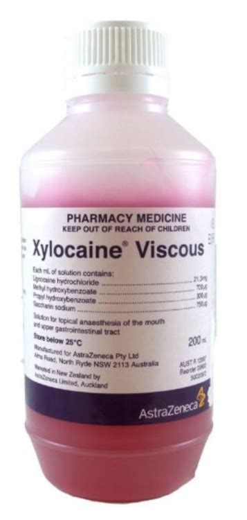 Buy Xylocaine Lidocaine 2% Viscous Solution 200ml Online - eMedical