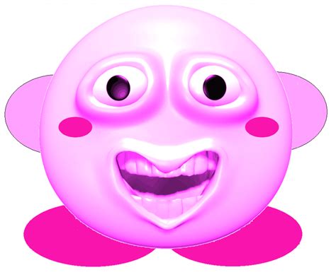 I edited a smiley to make a happy kirby :))) : Kirby