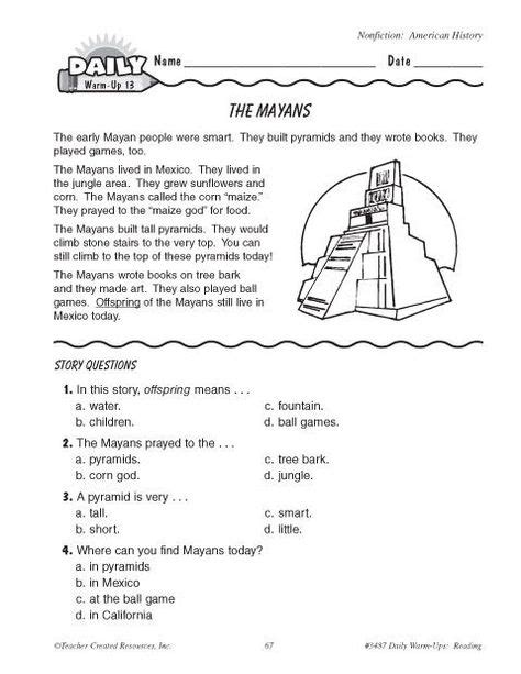 Image result for ancient mayan number math activities primary school | Worksheets for kids ...