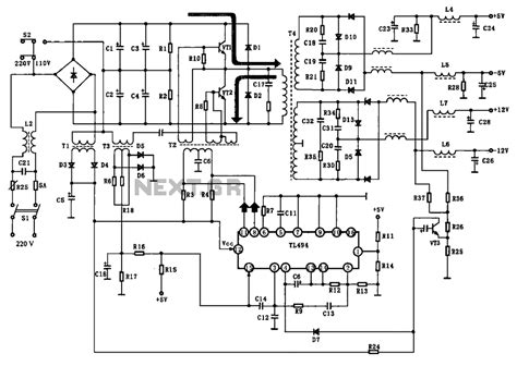 Computer Power Supply Circuit Diagram » Wiring Draw And Schematic