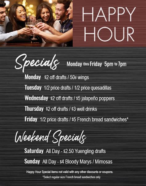 Happy Hour Specials Fall 2018 | Isaac's Restaurants