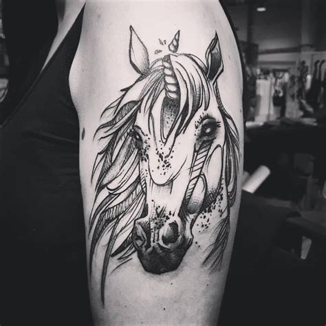 Done by Olga Duraj at 2nd Lublin Tattoo Days @oggs.ink @tattoodayspl #jednorożec #unicorn # ...