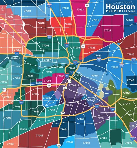 Houston Neighborhood Map | Houston neighborhoods, Houston map, Map of houston texas