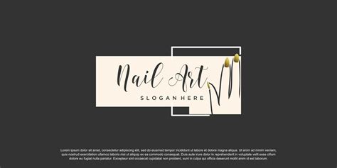 Nail polish logo design template with creative abstract style 11774648 Vector Art at Vecteezy