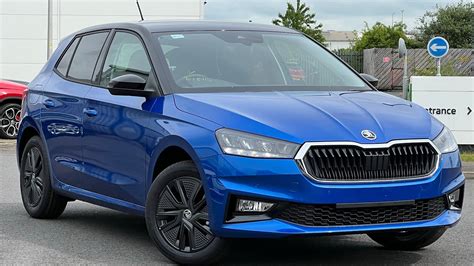 Brand New Skoda Fabia 1.0TSI Colour Edition Race Blue Metallic - YouTube