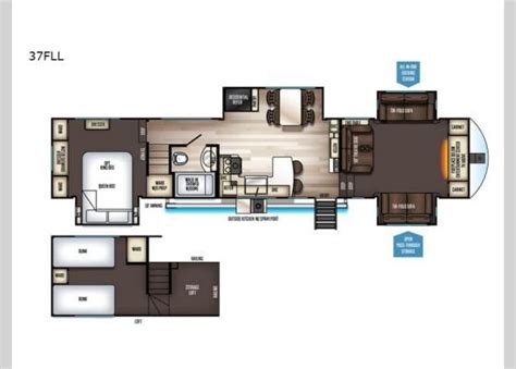 Sabre 37FLL | Rv floor plans, Camper living, Rv homes