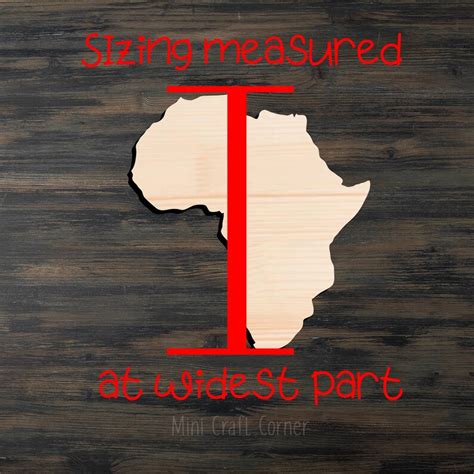 Africa Wooden Cutout / Wooden Africa Shape / Wood Africa / - Etsy