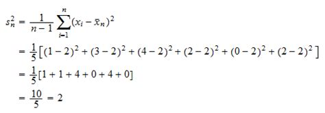 Adjusted sample variance