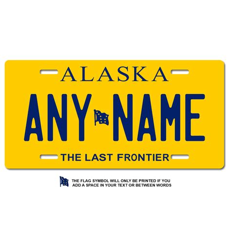 Alaska Replica State License Plate for Bikes, Bicycles, ATVs, Cart ...