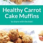 Healthy Carrot Cake Muffins (SO Easy, Low Sugar, All Yum)