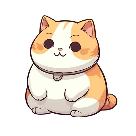 Cute Chubby Cat Cartoon Element, Cat Clipart, Cute Clipart, Cartoon Clipart PNG Transparent ...