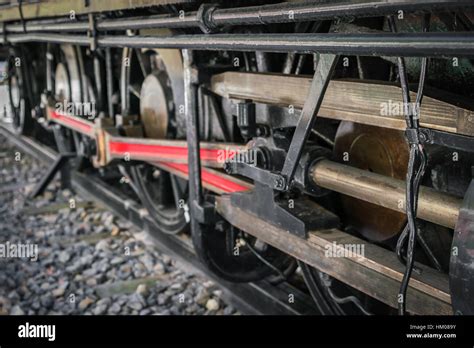 Close up of old train wheels Stock Photo - Alamy