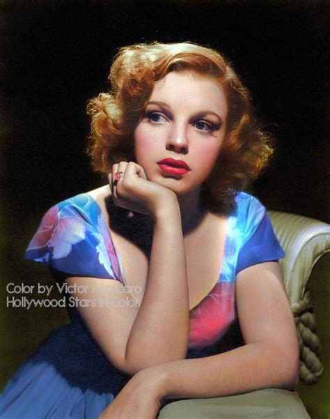 Beautiful color photo of Judy Garland